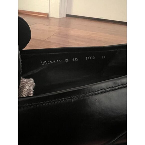 Salvatore Ferragamo Men's Black Leather Horse Bit Buckle Loafers - Size 10.5 - Picture 8 of 14
